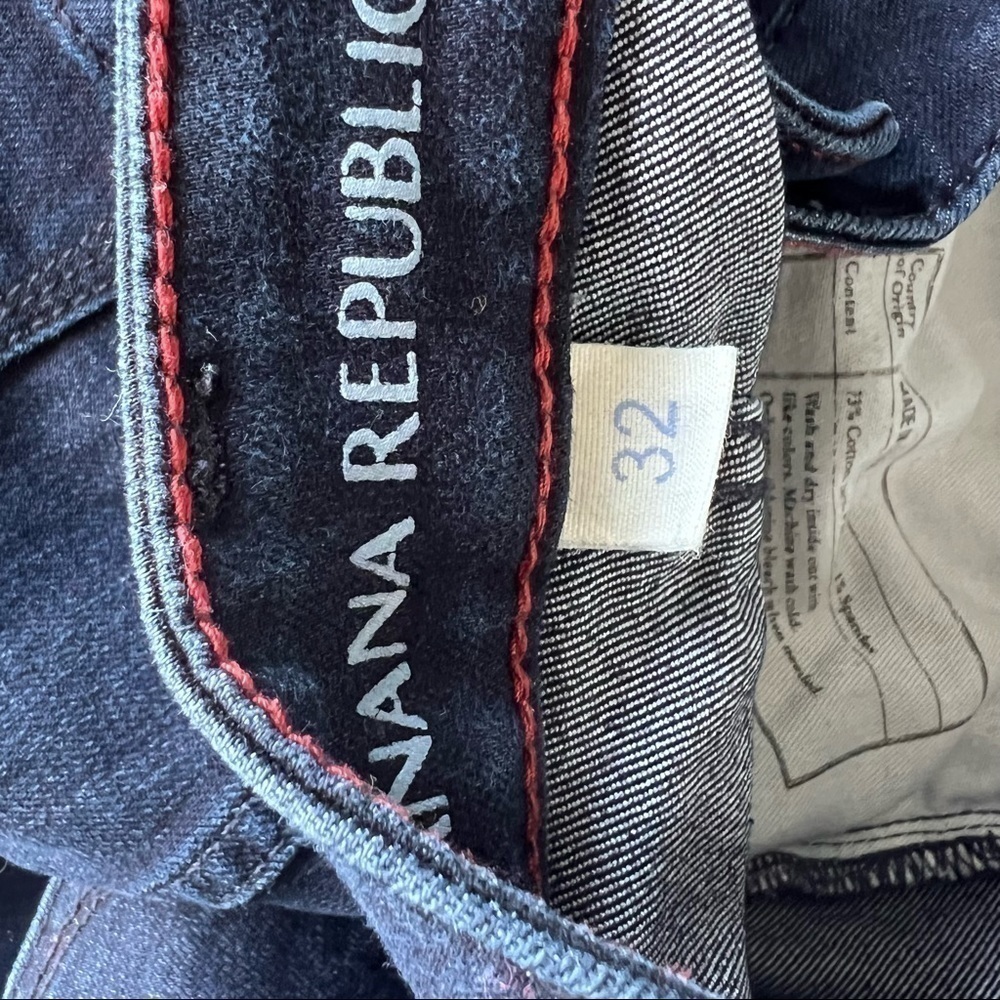 Banana Republic Denim Leggins Jeans in Dark Blue Size 32 - Picture 8 of 10